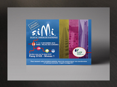 Flyer Simi Grdf company corporate exposition fair festival flyer france french gas national professional