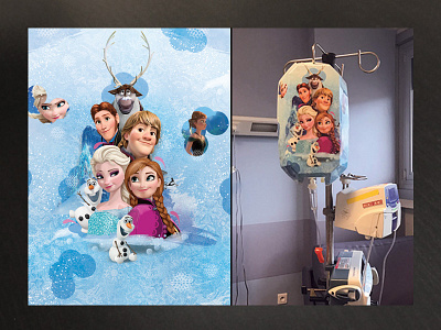 Cache Perfu Ucplv Reinedesneiges animation charity children disney drip drip perfusion frozen hospital olaf perfusion