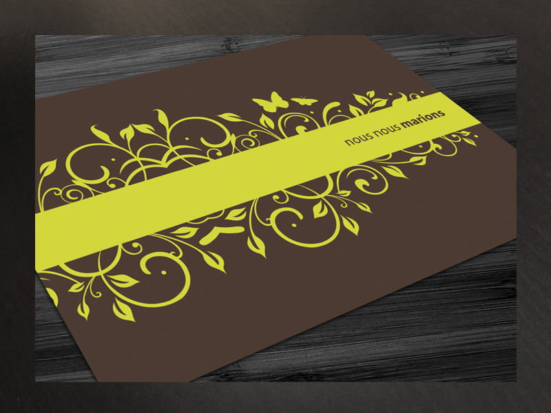 Carte Invitation Mariage By Ldi Services On Dribbble