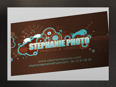 Cartes Stephanie Photo business card card footage name card numerical photo photographer photography professional video