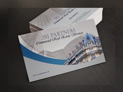 Jsi Carte agency business business card card company for sale france hausmann name card paris property real estate