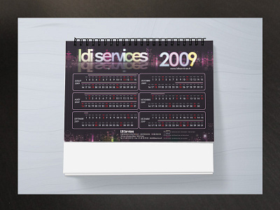Calendrier Ldi artwork calendar communication company corporate creative date design printing services webdesign year