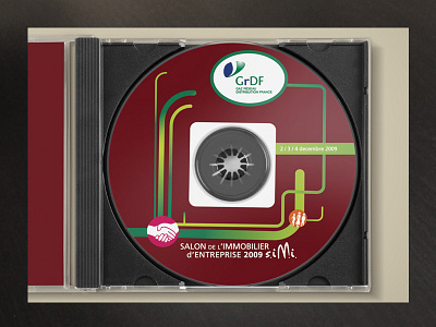 Grdf Cd Salon cd cd cover company corporate disk dvd exposition fair gaz industry