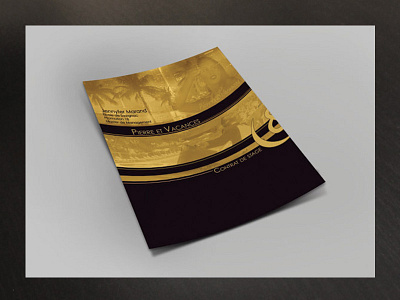 Couv Dossier Pierreervacances artwork business company corporate cover design file holidays presentation print report