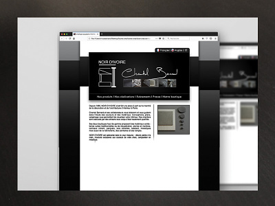 Noir Divoire Webdesign architecture black business company corporate decoration design interior web webdesign