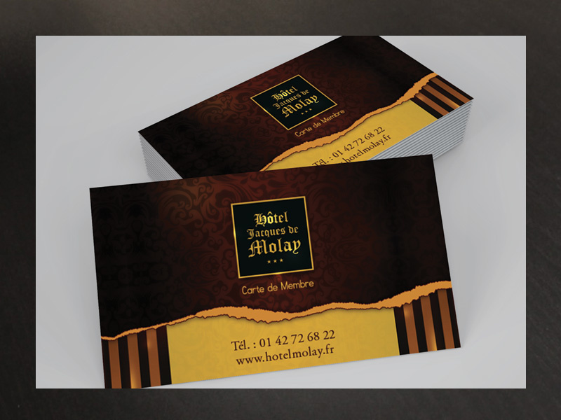 Member Card Molay Hotel elegant classy paris france contact fidelity luxury hotel vip card member