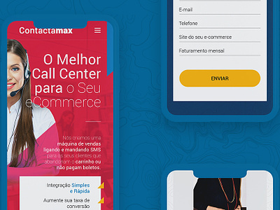 ContactaMax - Call center website behance blue brasil business callcenter casestudie corporate cta design figma icons illustration mobile razvans red responsive ui ux vector website