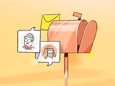 Conversation conversation discussion illustration mailbox marketing webillustration