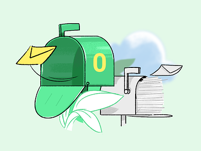 Mail box illustration mailbox marketing web