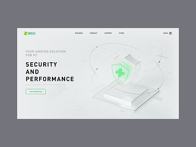 Security web design by c4d design ui web