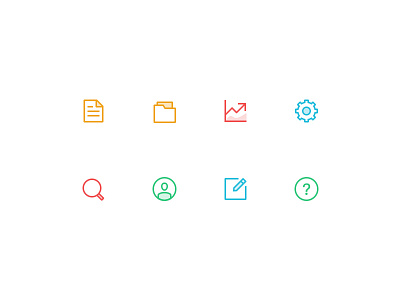 ICONS FOR NEW PROJECT colorful design icon ui ux
