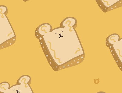 Bennny the toast bear design graphic design illustration vector