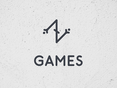 AZ games a ligature logo mark monogram type z