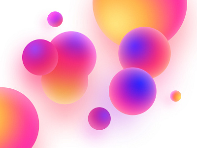 Bubbles bubbles color expanse gradient sphere