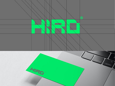HIRO Logo design brand brand identity branding edgy geometrical logo logo designer logomark logotype mark minimal modern simple symbol tech tech company wordmark
