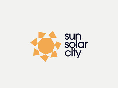 sun solar city logo design abstract brand design geometric logo logodesigner logomark minimal modern simple timeles