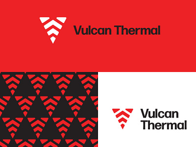 vulcan thermal logo design brand brand identity branding corporate design design geometrical logo modern simple timeless