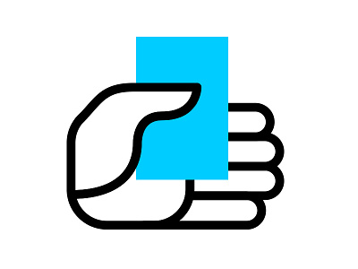 Doublenaut Inspired Iconography blue doublenaut hand icon
