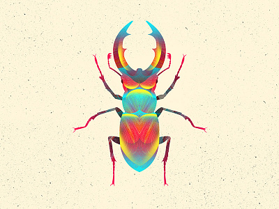 Beatle Juice beetle bug color design illustration isyoujuicedup