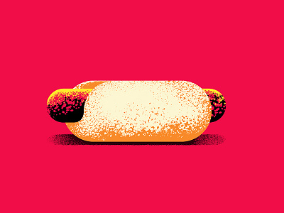 Hotdog bun hotdog red