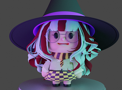 Gryffindor Chibi 3d animation graphic design illustration