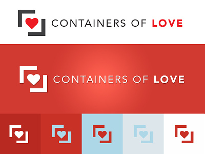 Containers of Love Logo design logo non profit