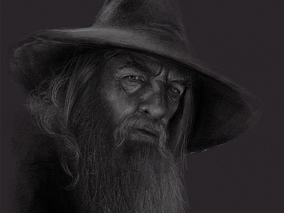 Quick Gandalf Sketch on iPad Pro apple pencil gandalf ipad lord of the rings lotr sketch