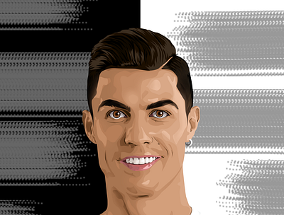 Cristiano Ronaldo design graphic design vector art vector portrait vexel art vexel portrait