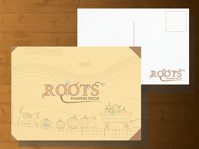 Roots: Pumpkin Patch Invitation illustration typography