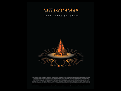 MIDSOMMAR Movie Poster graphic design illustration