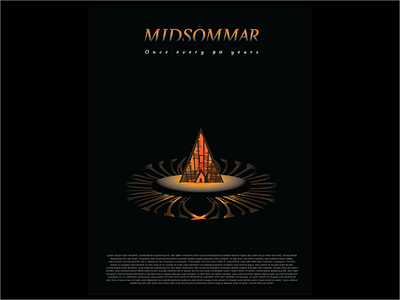 MIDSOMMAR Movie Poster graphic design illustration