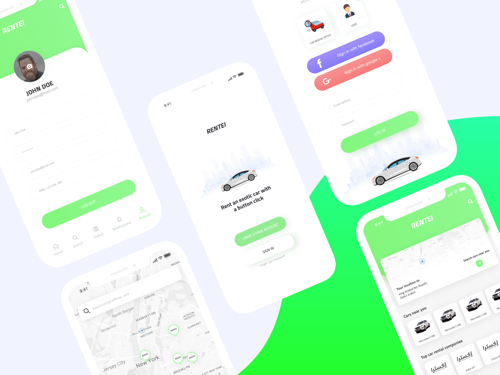 Car Rental app by Hatem on Dribbble