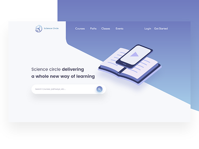 E-Learning Platform android animation app clean creative design flat illusration illustration iphone landing page logo material minimal typography ui ux vector web wip