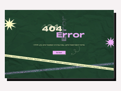 404 Error Page 100 days challenge 100daysuichallenge 404 404 error app branding dailyui dark day 008 design error graphic design green illustration texture typography ui ux web web page