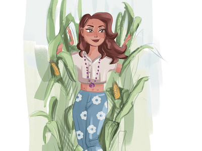 Girl in the corn