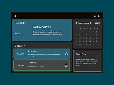 Planner Dashboard UI