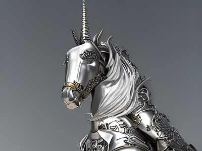 Kneeling Horse Unicorn Pegasus Knight - made with PicSo app