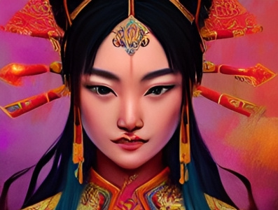 The Empress of China ai ai art art artwork chinese design digital art illustration portrait