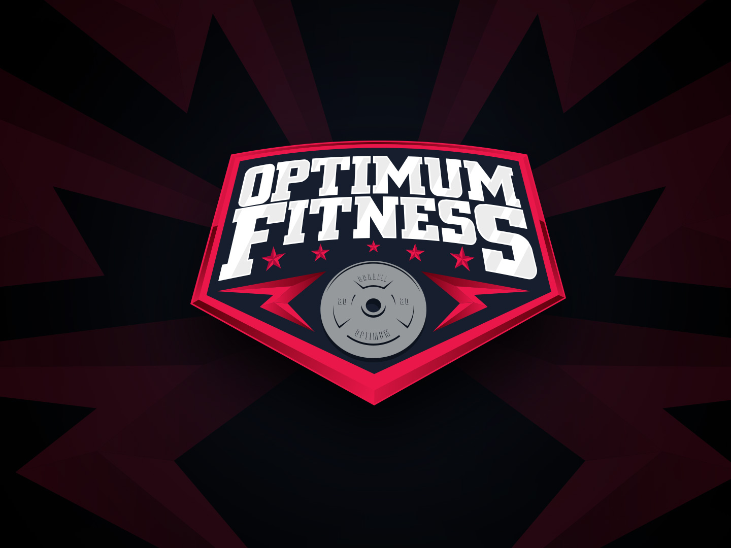 Optimum Fitness Logo by Haris Hujdur on Dribbble