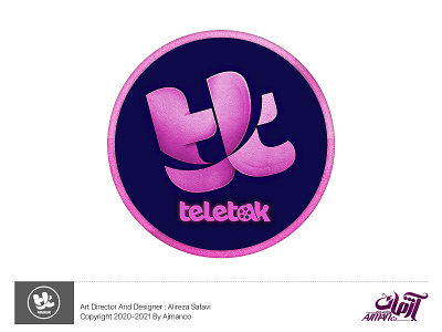 Teletak logo branding design icon illustration logo logo design typography لوگو