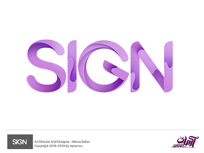 Sign Logo branding design icon illustration logo logo design sign sign logo typography vector لوگو