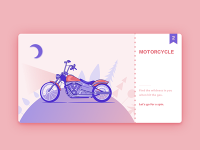 Lets go for a spin! Part-2 Motorcycle card illustration motorcycle sketch