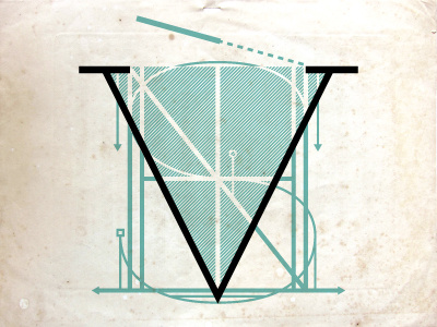 V + I + S + H + T + È + N band construction design letters logo logogram monospace music nautical type typography