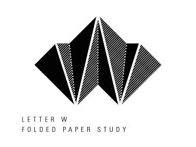 The Letter W—Folded Paper Study