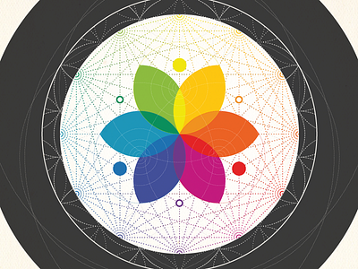 Color Wheel of Esoteric Knowledge chromatic scale color wheel colors design equal and opposite esoteric design farbkreis flower flower of life golden ratio grey jay sacred geometry