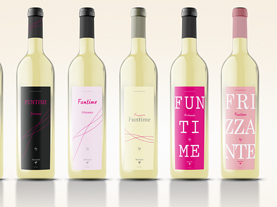Funtime Moscatello - Sweet Wine bottle bottle design bottle label brand design packaging vino wine winemaker