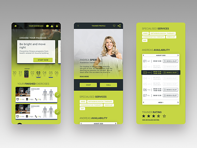 HealthApp - Concept concept design ui ux uxpin webdesign