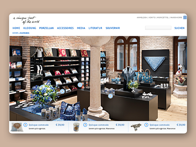 Shopsystem commerce concept design shop web