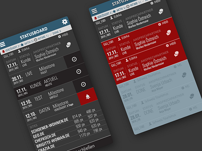 MOB STATUS Board - App