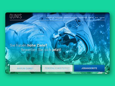 QUNIS - Concept Design animation concept corporate design typography ui web webdesign